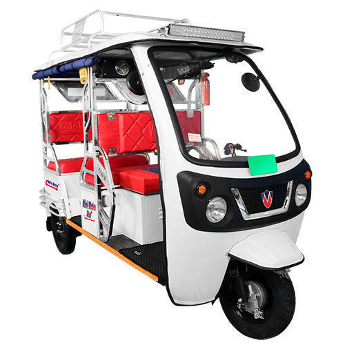 L3 Pro 30 With ST White Mini Metro Electric Rickshaw
