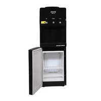 Voltas Spring-R Water Dispenser with 3 Tap and Small Refrigerator(Black Color)