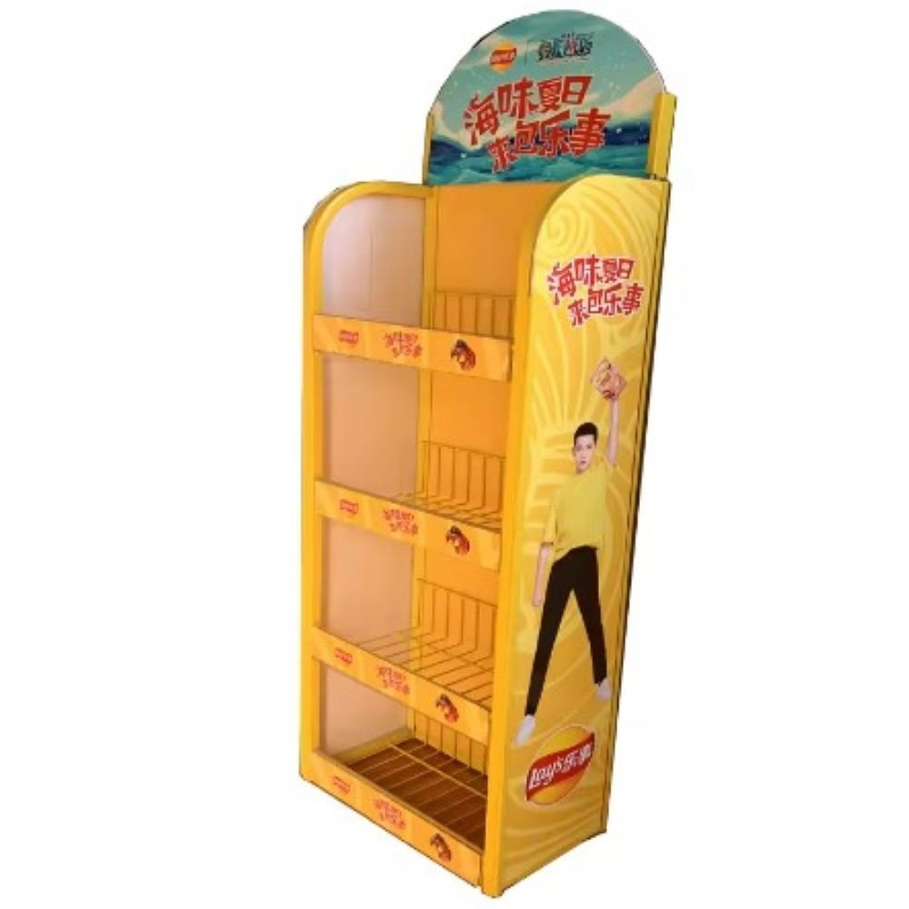 Metal Display Rack - Durable Metal, Multi-tier Design, Modern Aesthetic | Versatile Showcase For Retail Spaces, Optimizes Product Visibility