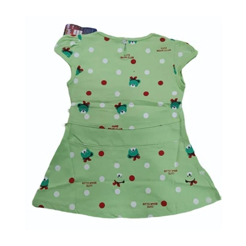 Kids Girls Printed Frock