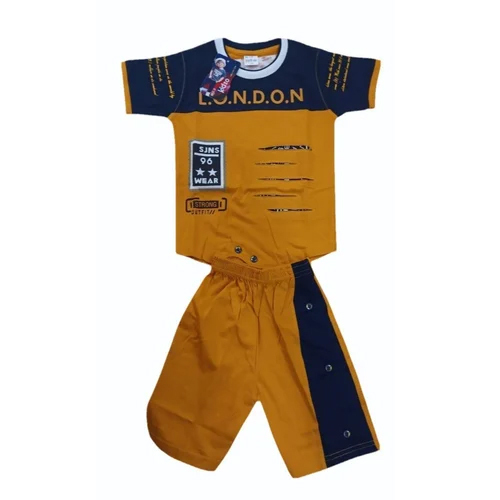 Baba Kids Casual Wear Printed Suit Set
