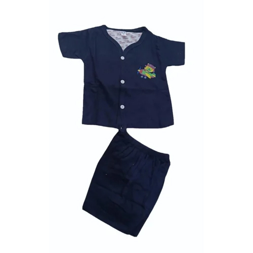 Baba Kids Blue Printed Suit - Age Group: 2-3 Years