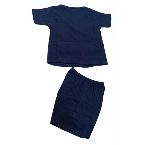 Baba Kids Blue Printed Suit