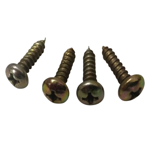 10Mm Mild Steel Self Tapping Screw - Color: Golden