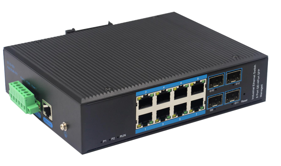 Sts 8-port 10/100/1000base-tx+4g Sfp Managed Industrial Poe Switch