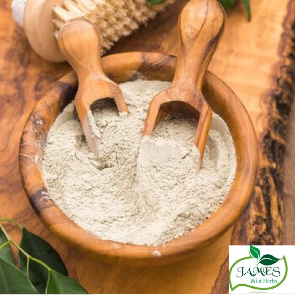 Bentonite Clay - Volcanic Ash Powder, Light Beige Color , Rich In Silica, Calcium, Magnesium, Iron | Ideal For Facial Masks, Spot Treatments, Bath Soaks, Hair Care