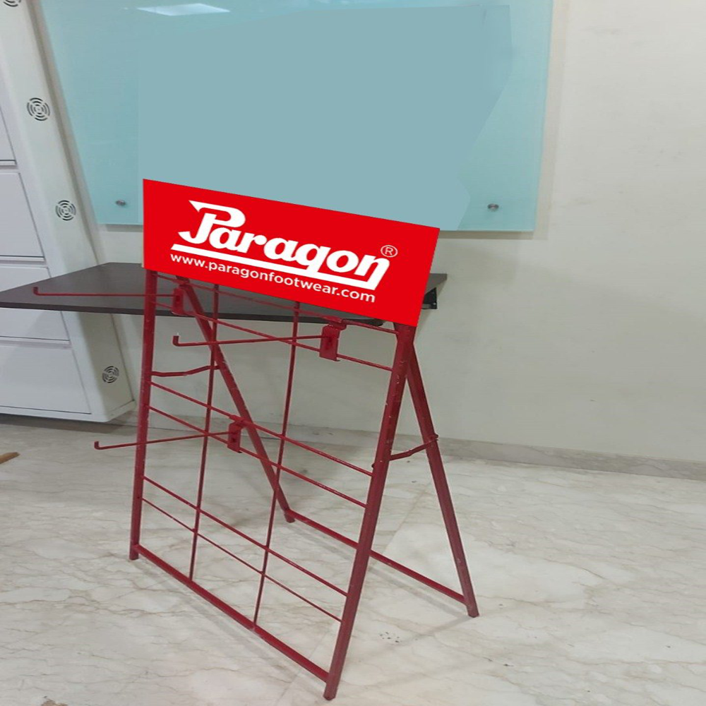 Hanging Type Socks Stand - Sturdy Metal Frame, 3-tier Design, Adjustable Hooks For Versatile Display, Space-saving & Easy Access