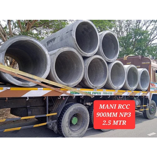 900Mm Dia Np3 Class Rcc Pipe - Color: Gray