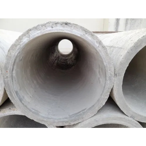 Np2 300 Mm Dia Round Cement Rcc Spun Pipes - Color: Gray