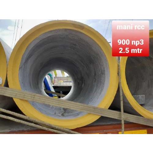 900Mm Np3 Rcc Hume Pipe - Color: Gray