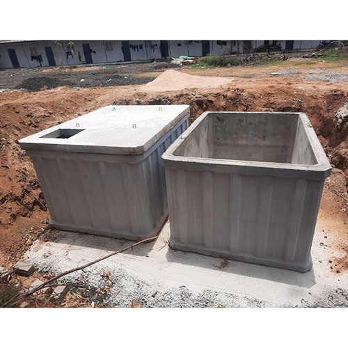 Cement Water Tank - Color: Gray