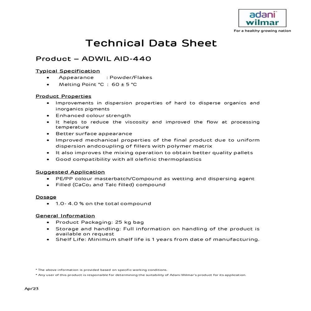 Adwil Aid-440 - Physical Form: Powder