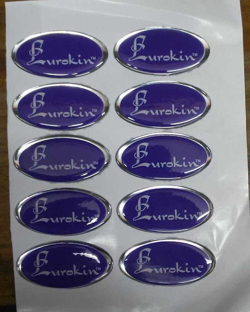 Dome Stickers - Epoxy Material, Variable Size, Red Color | Custom Printing, Packet Packaging, Ideal For Product Branding And Identification