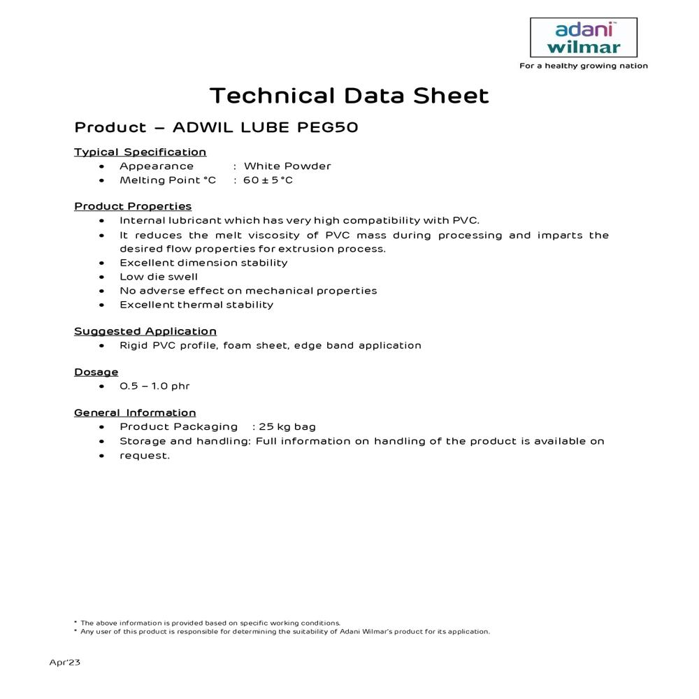 ADWIL LUBE PEG50