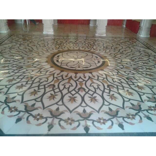 Modern Inlay Marble - White Marble Base, Customized Packaging | Elegant Home and Outdoor Decoration