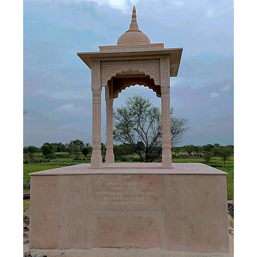 Outdoor Marble Mandir - Color: White