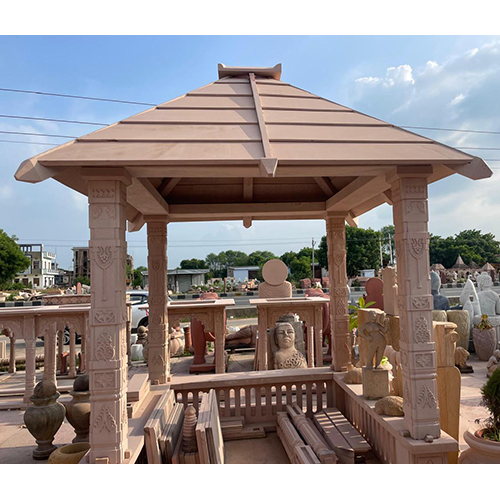 Jain Outdoor Mandir - Color: Red (Base)