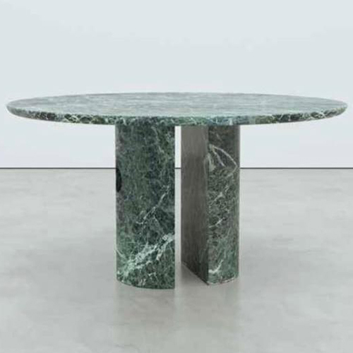 Marble Round Table - Color: Green