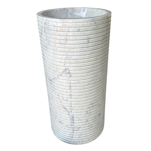 Marble Pot - Color: White