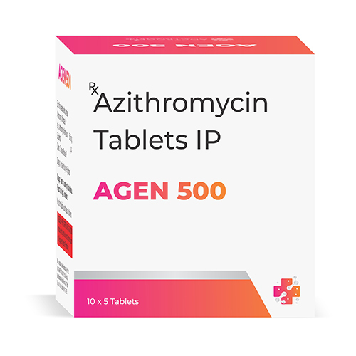 Azithromycin Tablets IP - 500 mg Dosage | 10 x 5 Pieces, General Medicine Suitable for All, Store in Dry Place