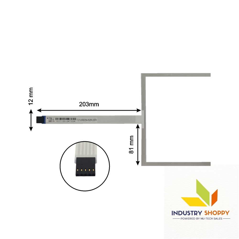 T121s-5rb025n-0n28r-200fh Touch Screen - Application: Industrial