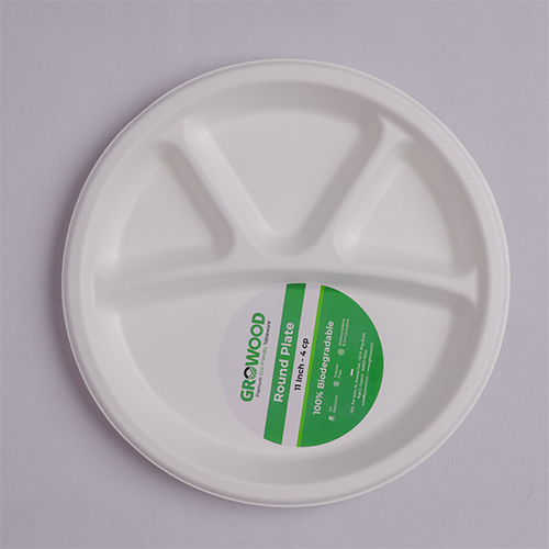 11 Inch 4 Compartment Plate - Application: Food Serving (Restaurants