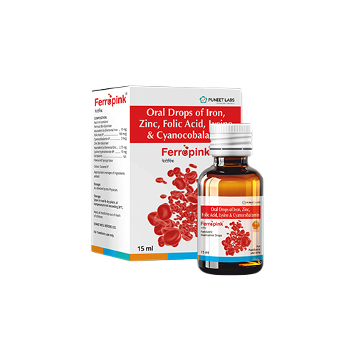 15 ML Oral Drops Of Iron Zinc Folic Acid