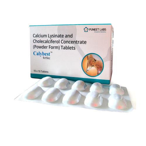 Calcium Lysinate And Cholecalciferol Concentrate Tablets