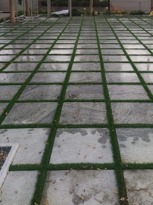 Paving Stone - Sandstone with Artificial Marble Detailing , Brown Color in Various Sizes and Thickness Options