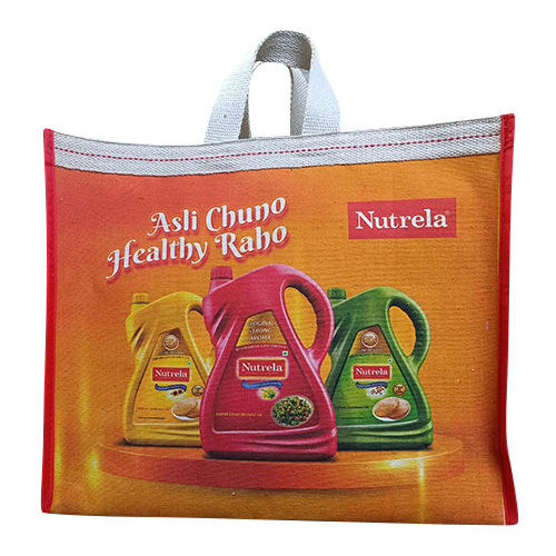 Promotional Cotton Canvas Bag - 17x14x8.50 Inches, Multicolor Design | 15 Kg Capacity, Modern Style, Customizable with Easy-Carry Handles