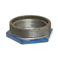 Cast Iron Reduce Bushing - 2.5 X 2 Inch | Silver Round Design For Secure Pipe Fitting Connections, Ideal For Plumbing And Hvac Applications
