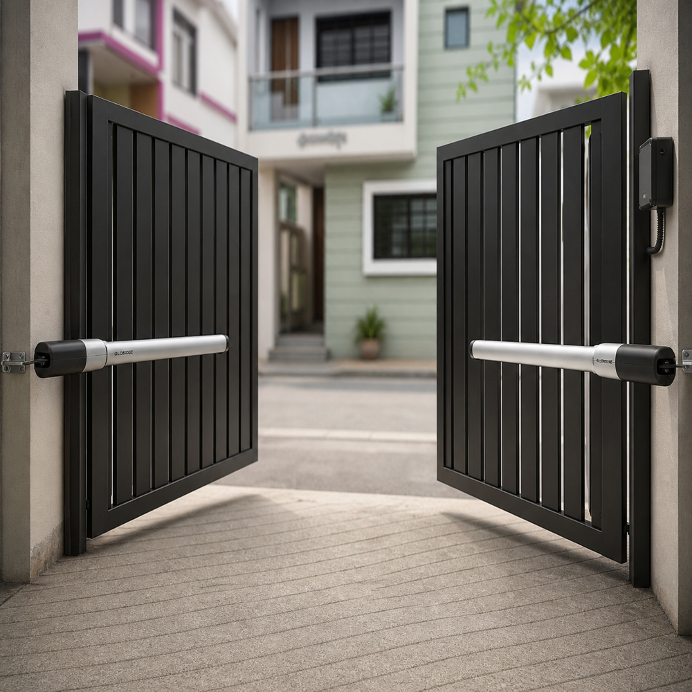 Motorised Swing Gate - Color: Black