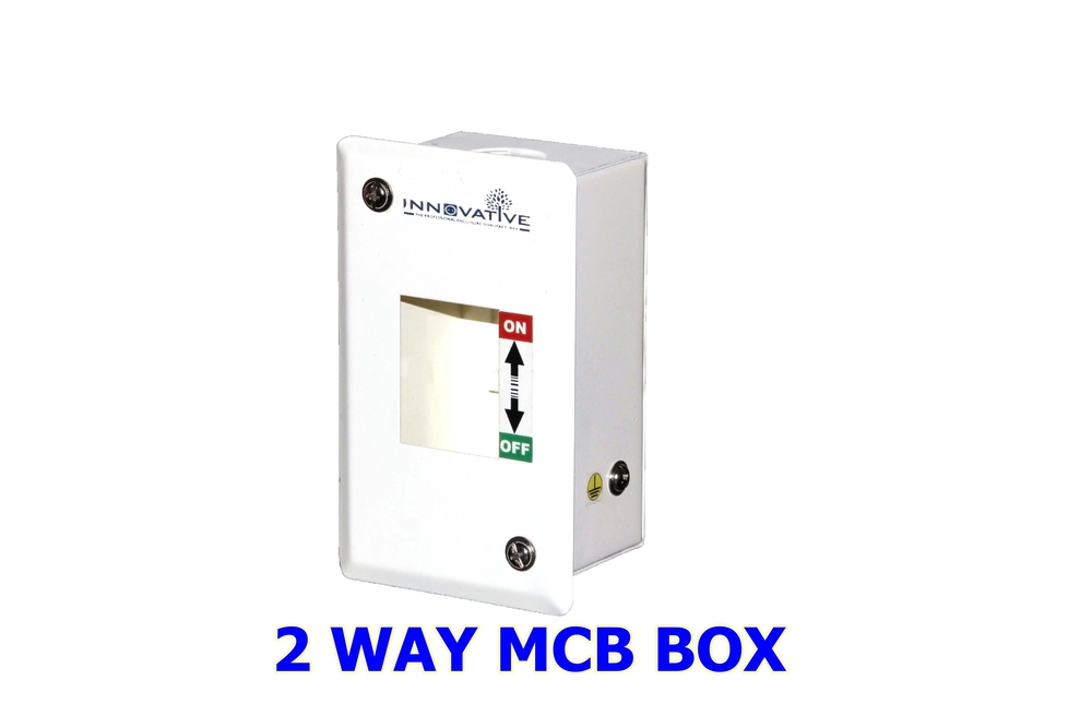 White 4 Way Mcb Box