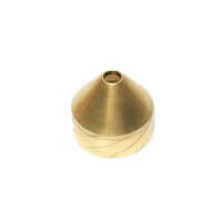 Yk330 Plasma Cutting Nozzle Cap - Corrosion-resistant Brass, Customized Size, Elegant Golden Color, Round Shape For Industrial Applications