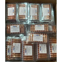 Panasonic Mig Contact Tip - Brass Material, Customized Size, Golden Color | Industrial Use, New Condition For Enhanced Welding Performance