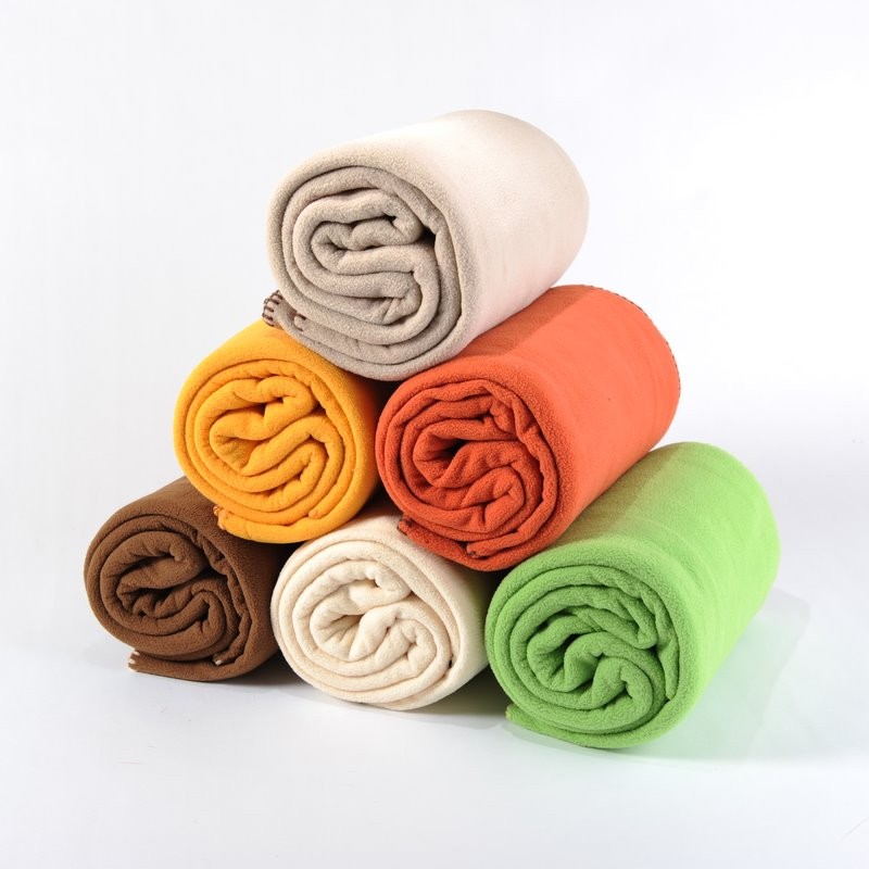 Plain Fleece Blankets - 100% Virgin Polyester, Sizes 120x150 To 220x240 Cms, Solid Colors, Soft & Warm, Lightweight & Durable
