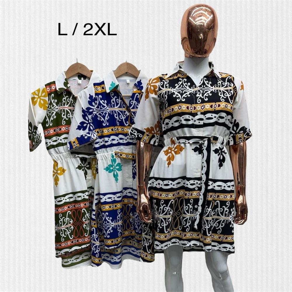 Lilen Print Short Midi