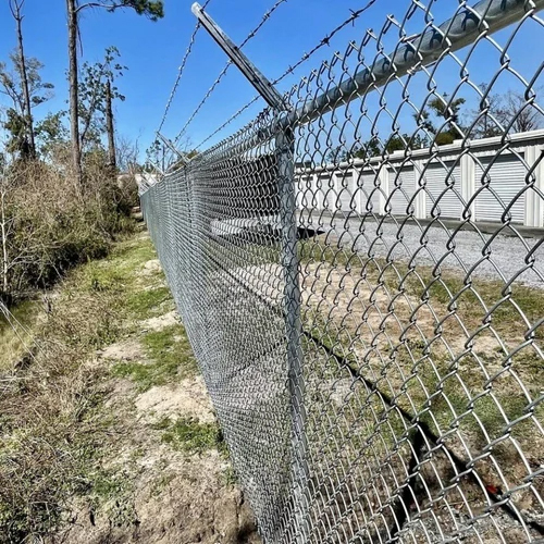 Stainless Steel Wire Chain Link Fencing Mesh - Color: Silver