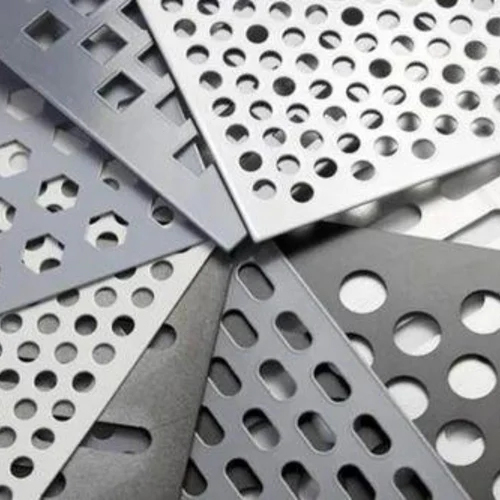 Square Perforated Sheet - Color: Silver