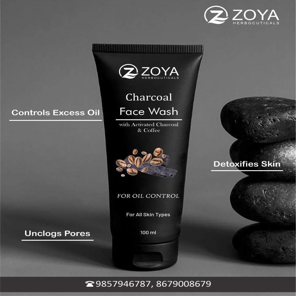 Charcoal face wash