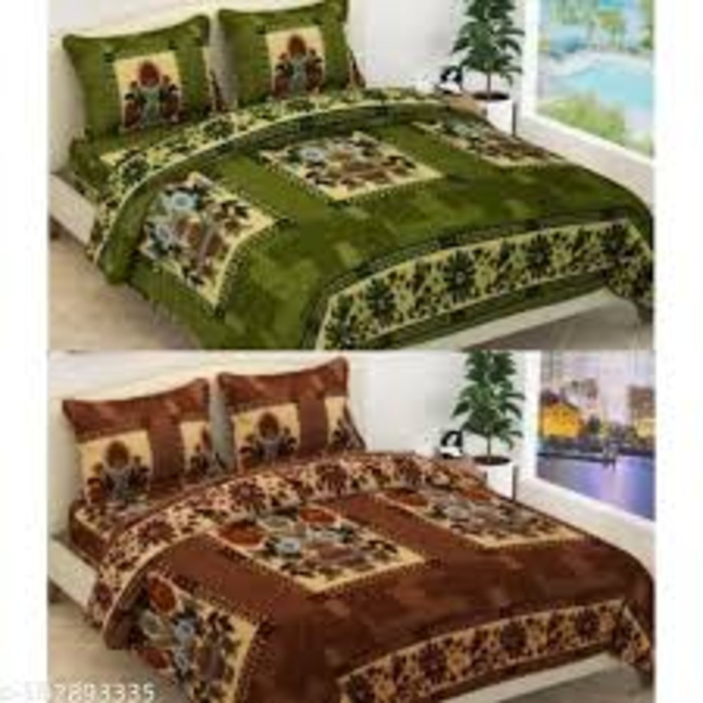 King Size Woolen Printed Bedsheet