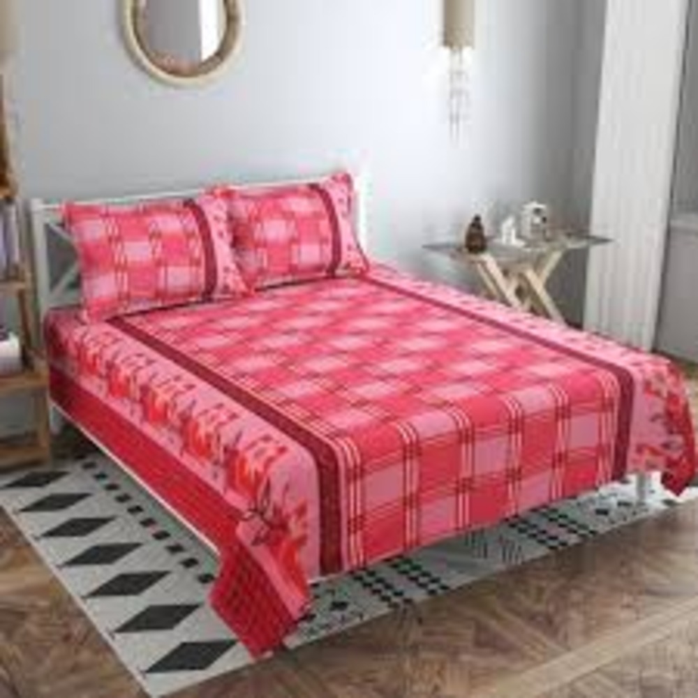 King Size Woolen Printed Bedsheet