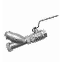 Q 1s Bronze Ball Valve With Bronze Y Type Strainer - Application: Water
