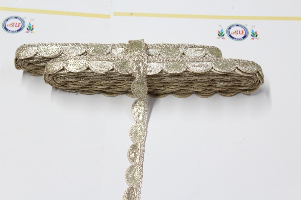 Border Sequence Lace - Color: Golden