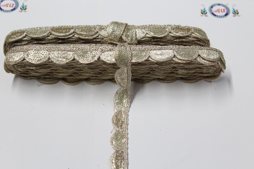 Border Sequence Lace - Color: Golden