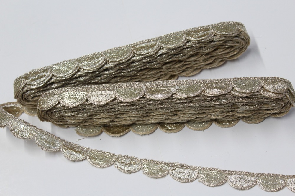 Border Sequence Lace - Color: Golden