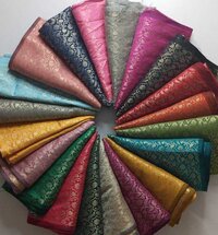Pink Polyester Brocade Fabrics