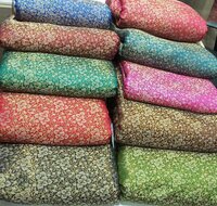 Pink Polyester Brocade Fabrics