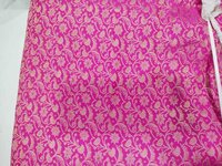 Pink Polyester Brocade Fabrics