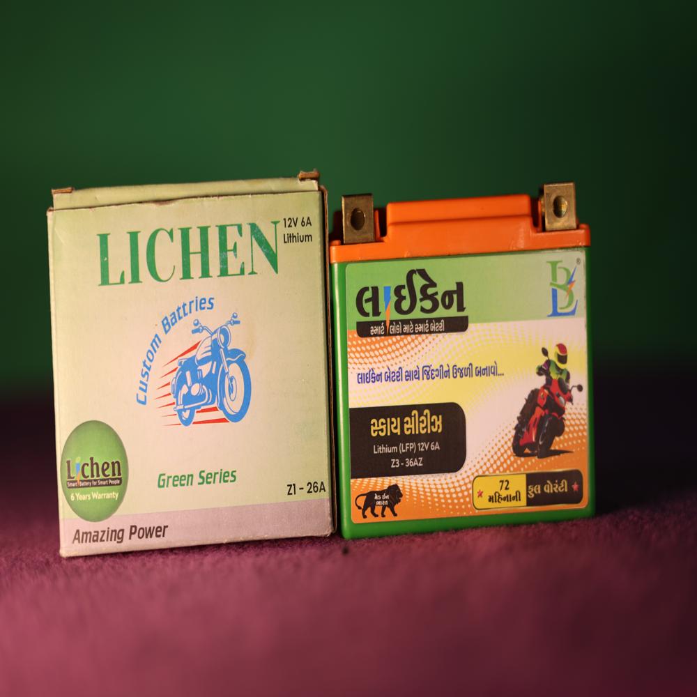Two Wheel Battery - 12v, 6ah Lithium (Lfp) | 6-year Warranty, Eco-friendly, Fast Charging, High Power Output, Long-lasting Performance